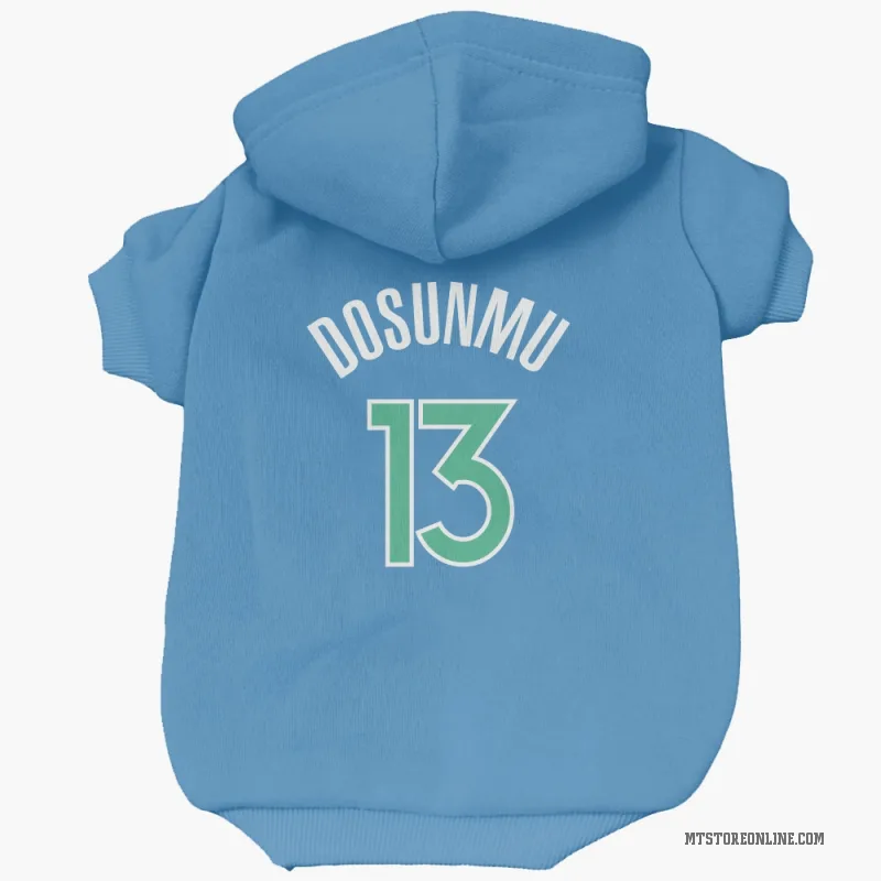 Ayo Dosunmu  Blue Minnesota Timberwolves  Cat & Dog Pet Hoodie