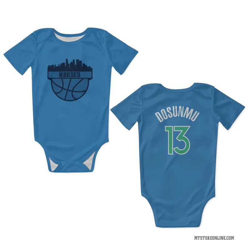 Ayo Dosunmu  Blue Minnesota Timberwolves  Newborn & Infant Bodysuit