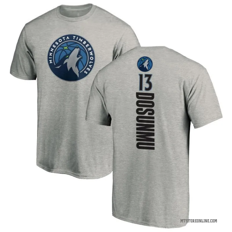 Ayo Dosunmu Men's Minnesota Timberwolves Ash Backer T-Shirt