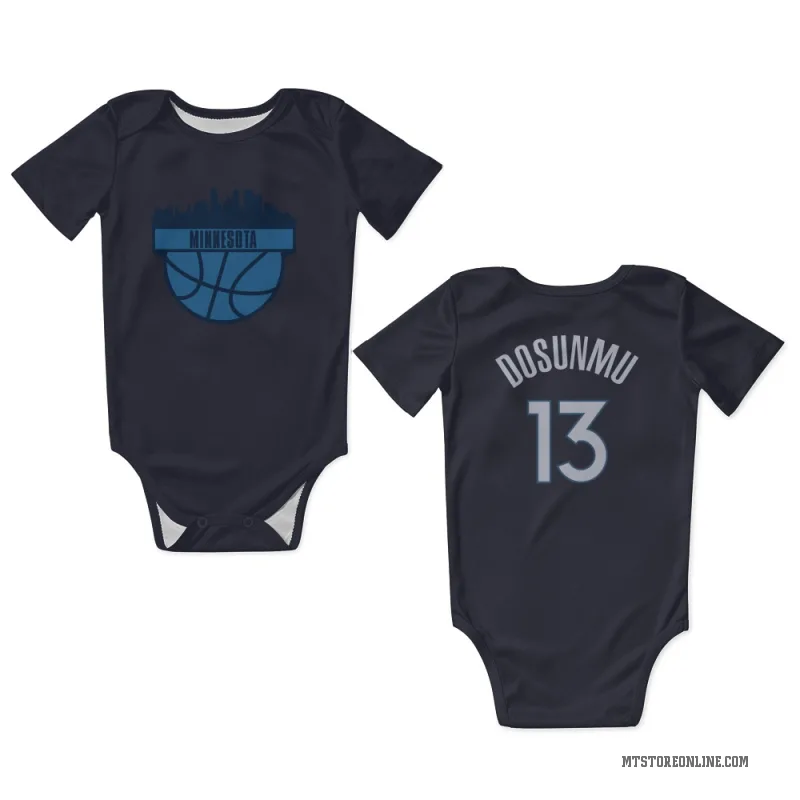 Ayo Dosunmu  Navy Minnesota Timberwolves  Newborn & Infant Bodysuit