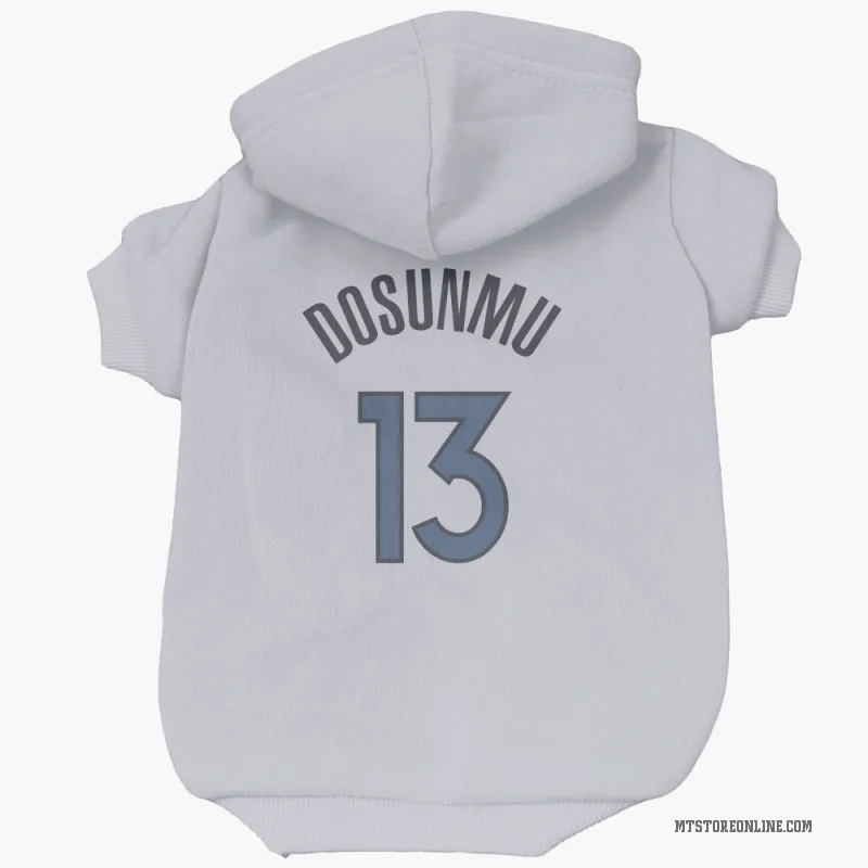 Ayo Dosunmu  White Minnesota Timberwolves  Cat & Dog Pet Hoodie