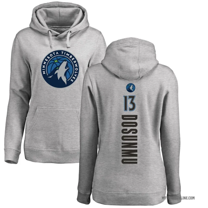 Ayo Dosunmu Women's Minnesota Timberwolves Branded Ash Backer Pullover Hoodie