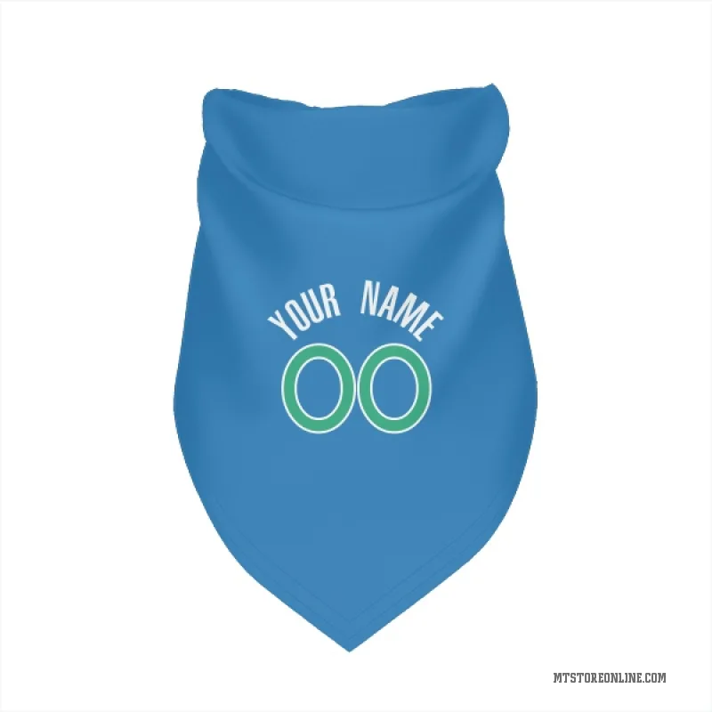 Custom Blue Minnesota Timberwolves Cat & Dog Pet Bandana