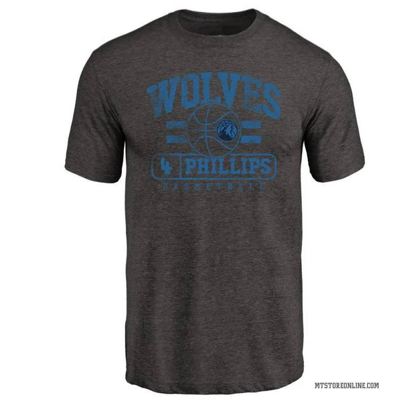 Julian Phillips Men's Black Minnesota Timberwolves Baseline T-Shirt
