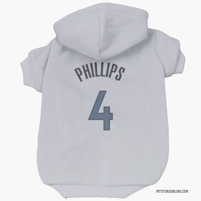 Julian Phillips  White Minnesota Timberwolves  Cat & Dog Pet Hoodie