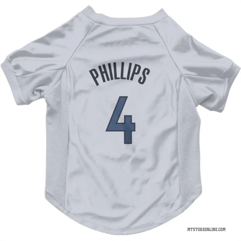 Julian Phillips  White Minnesota Timberwolves  Cat & Dog Pet Jersey
