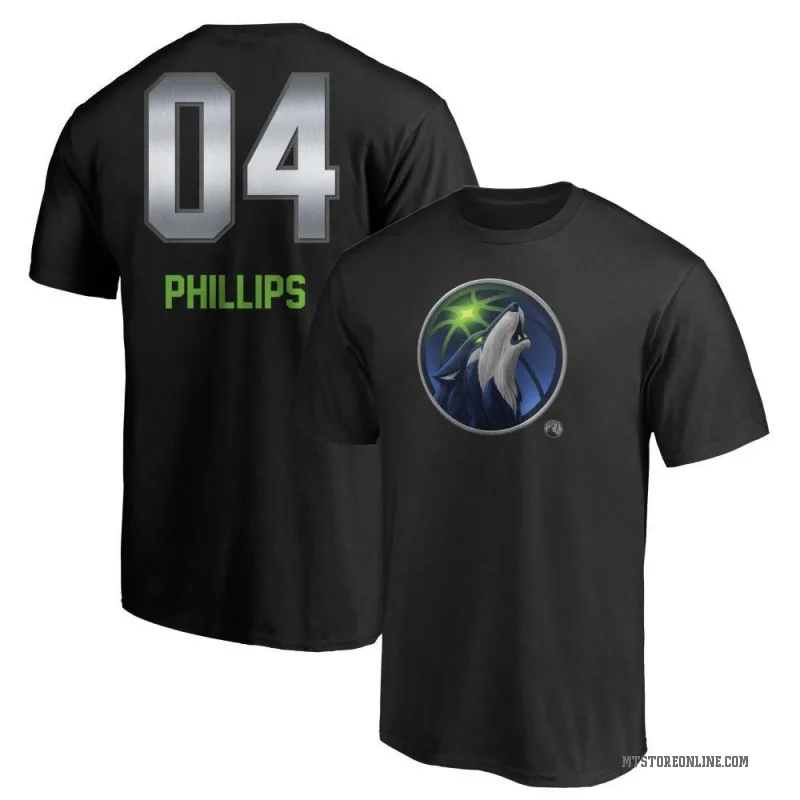 Julian Phillips Youth Black Minnesota Timberwolves Midnight Mascot T-Shirt