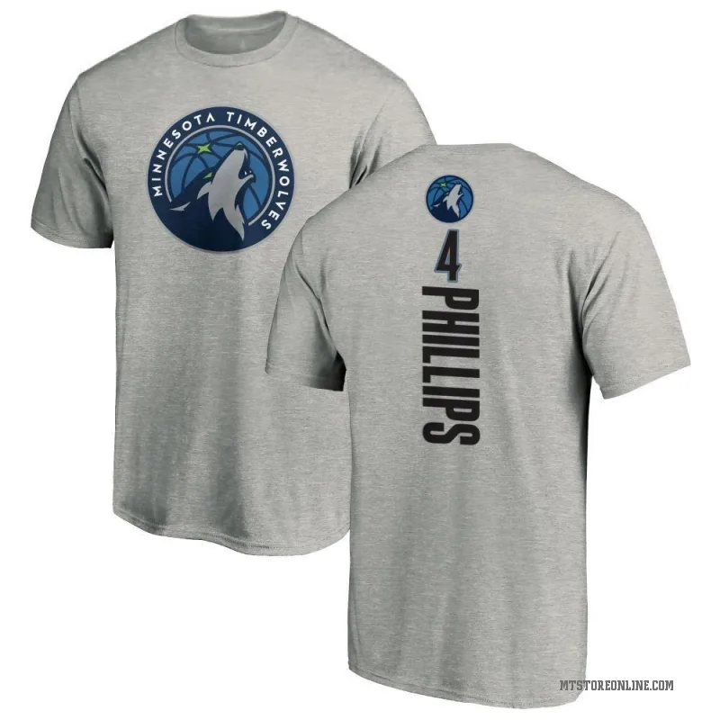 Julian Phillips Youth Minnesota Timberwolves Ash Backer T-Shirt