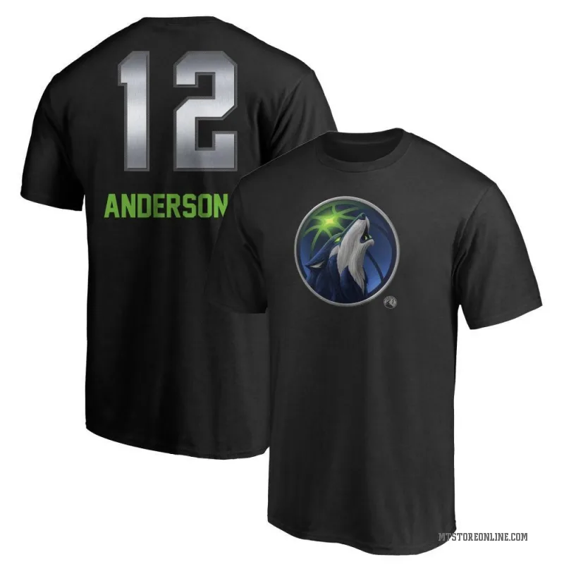 Kyle Anderson Men's Black Minnesota Timberwolves Midnight Mascot T-Shirt