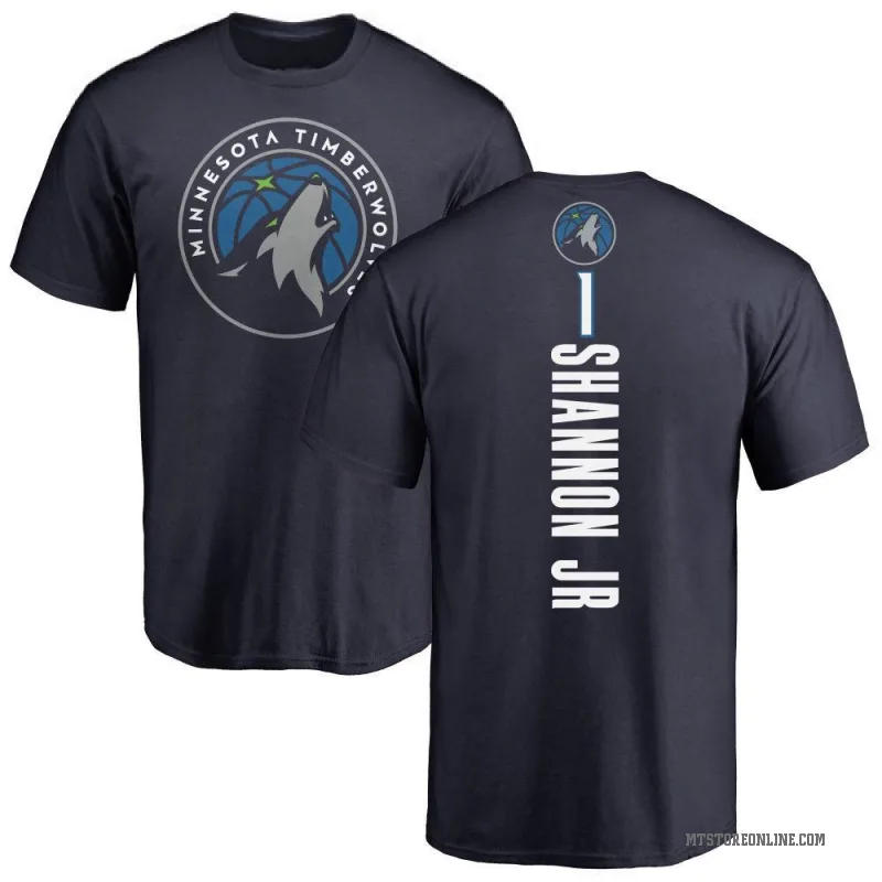 Terrence Shannon Jr. Men's Navy Minnesota Timberwolves Backer T-Shirt