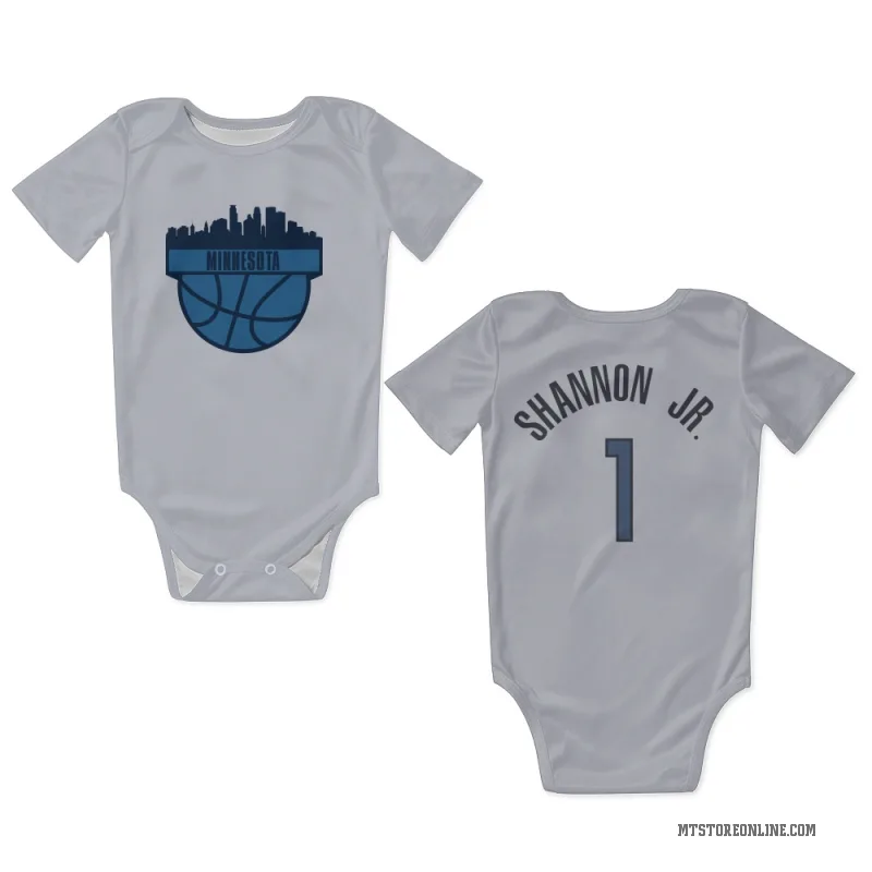 Terrence Shannon Jr. White Minnesota Timberwolves Newborn & Infant Bodysuit
