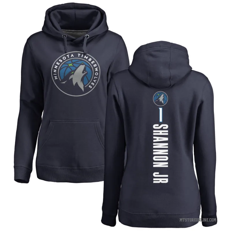 Terrence Shannon Jr. Women's Navy Minnesota Timberwolves Branded Backer Pullover Hoodie