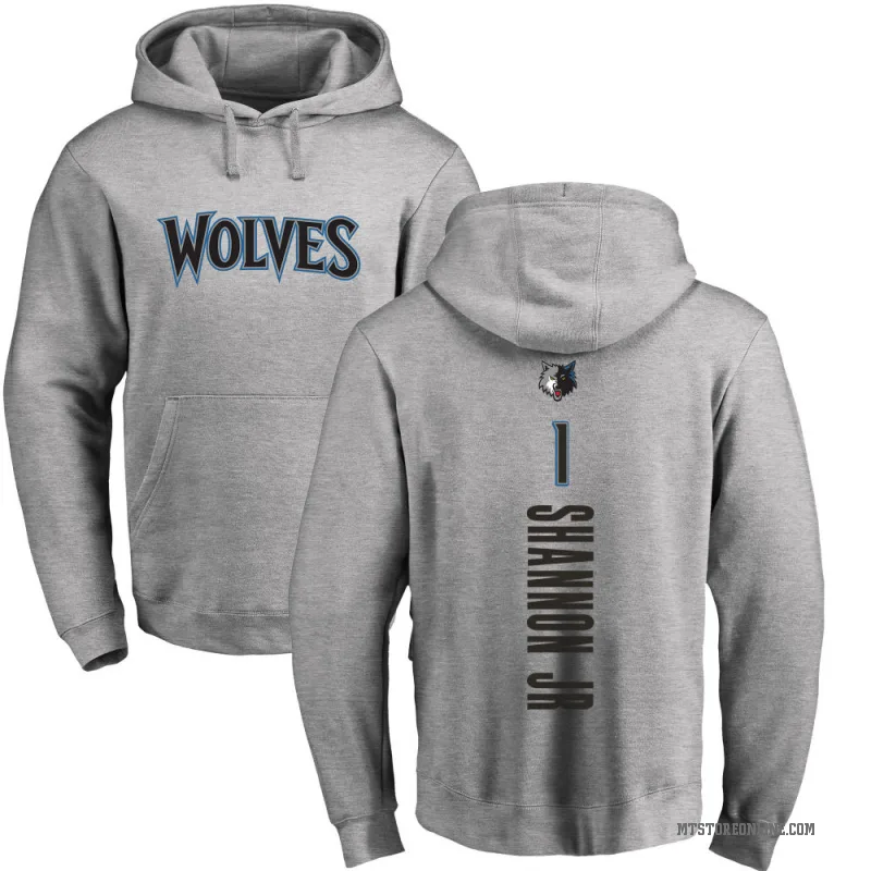 Terrence Shannon Jr. Youth Minnesota Timberwolves Branded Ash Backer Pullover Hoodie